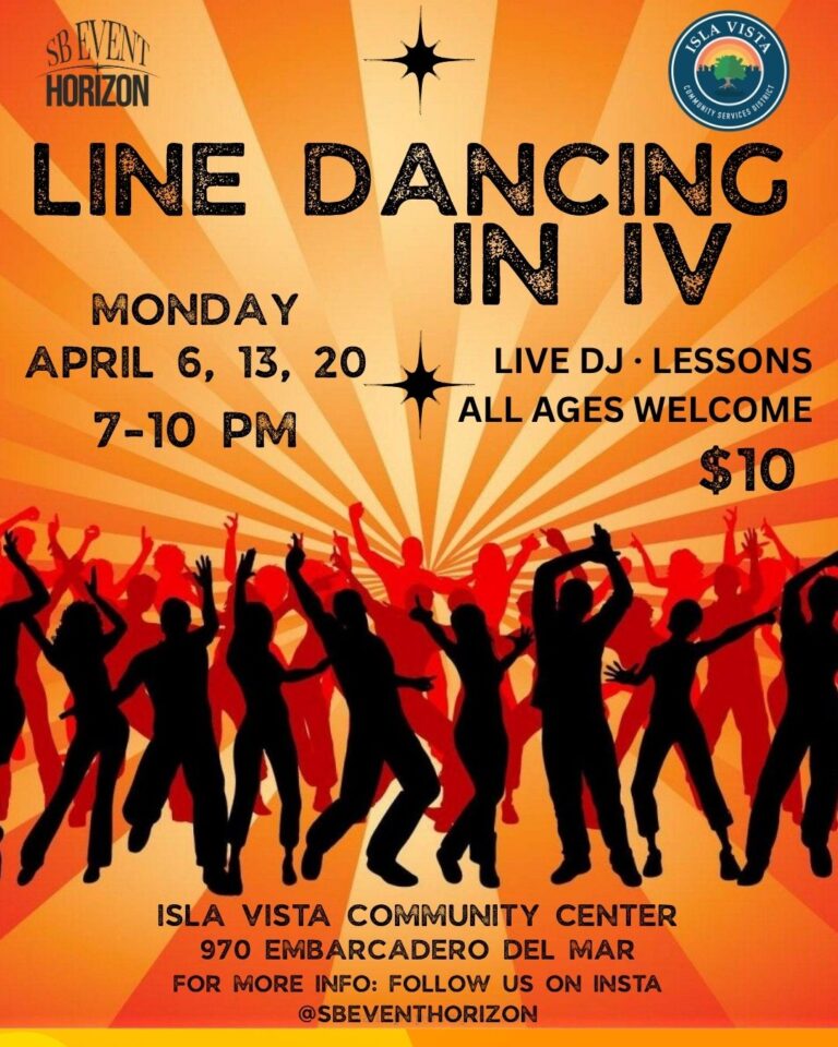 Line Dancing in Isla Vista Mondays in April